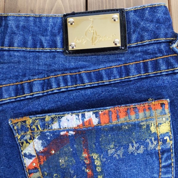 Baby Phat Y2K Low Rise Bling Pocket Straight Leg Jeans - Picture 11 of 15